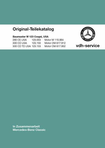 Mercedes benz teil catalog - teil, w